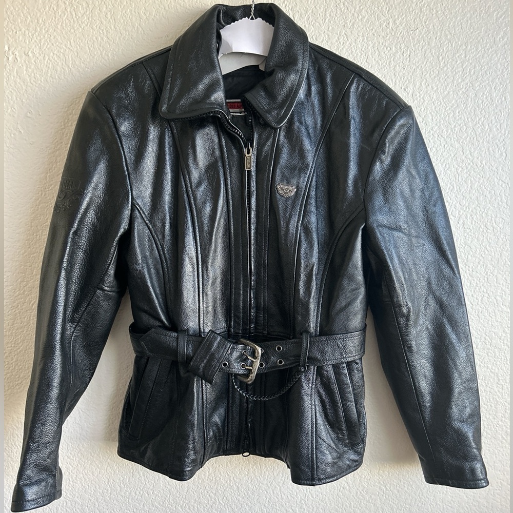 FIRST GEAR Women’s Heavy Leather Moto Jacket